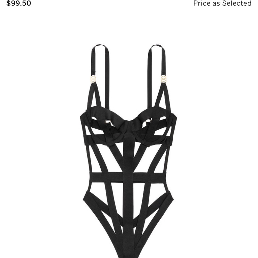 New VS Banded Logo Shine Strap Teddy (NWT)
